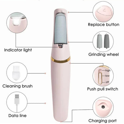 CureSkin Electric Callus Remover Skin Care for Heels Dead Skin Remover
